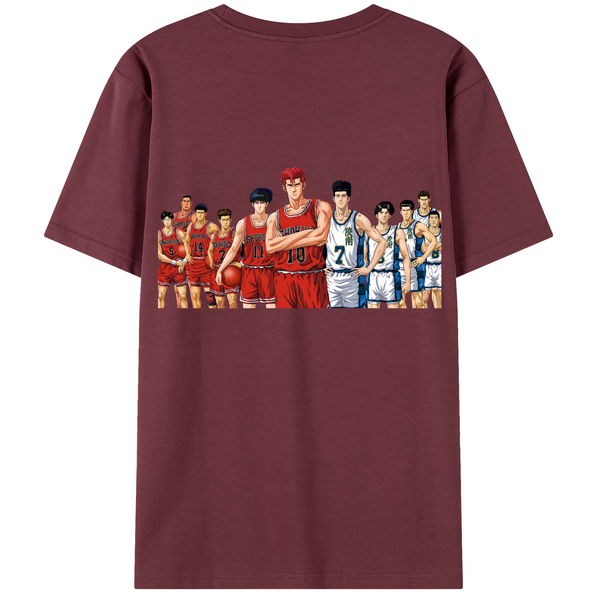 SLAM DUNK／スラムダンク 綿100％半袖Tシャツ（背面プリント）